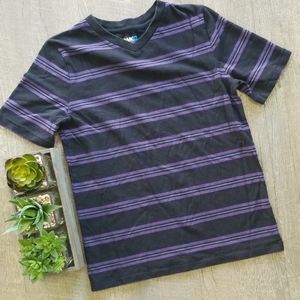 Boys tony hawk purple striped tee. Large